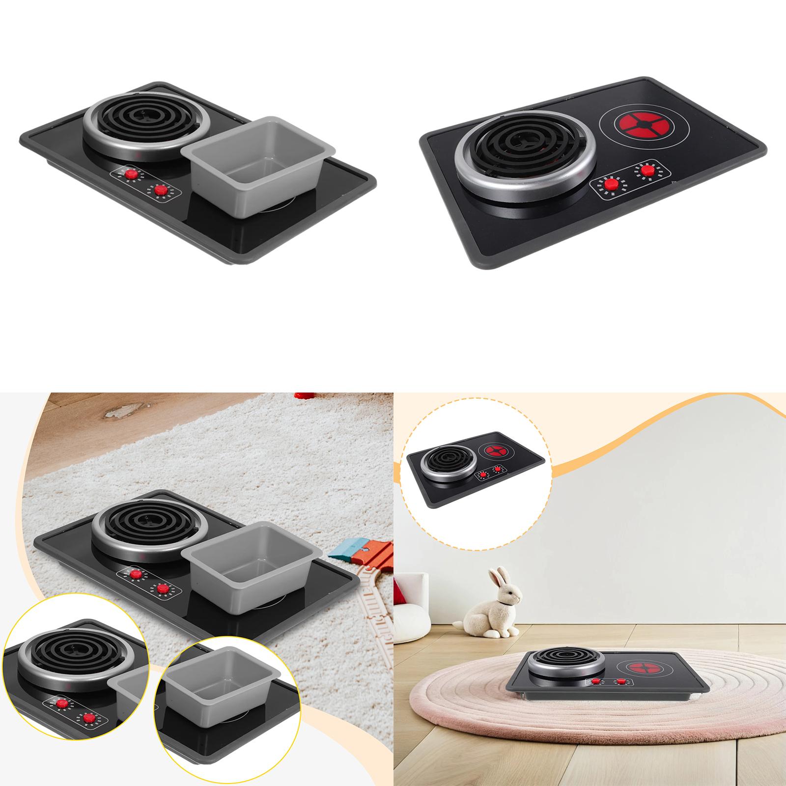 Kids Toys Kitchen Set - ชุดครัวของเล่นเด็กพร้อมไฟและเสียง เตาของเล่นพร้อมอุปกรณ์ทำอาหารสมจริง ของเล่นเสริมสร้างการเรียนรู้และการเล่นบทบาทสมมติสำหรับเด็กหญิงและเด็กชาย