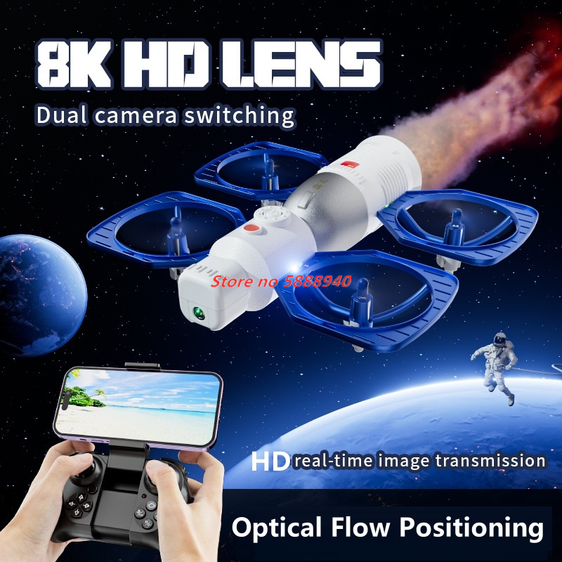 Kids Toys Under £5 - กล้อง WIFI FPV HD 8K โดรนถ่ายภาพดาวเทียม
