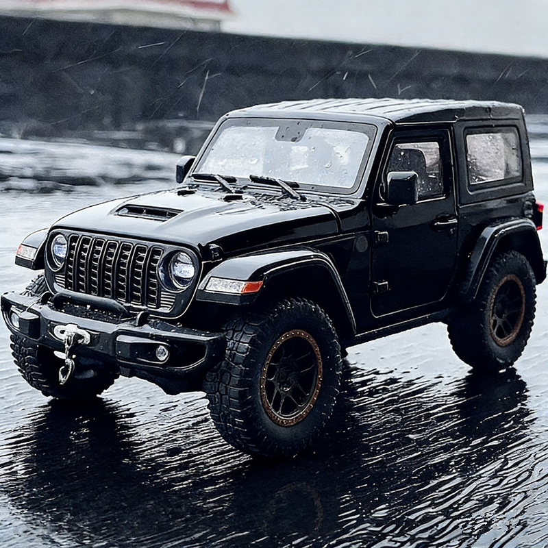 Kids Toys Jeep - 1:24รถจี๊ปWrangler Rubiconรถรุ่นDiecastsโลหะรถออฟโรดรุ่นเสียงและแสงจําลองของเล่นเด็กของขวัญ