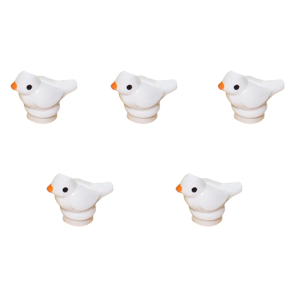 Lego Set City - 5pcs สัตว์บล็อกอาคารขนาดเล็ก Pigeon MOC City สัตว์นกของเล่นเพื่อการศึกษาของขวัญของเล่นเด็กของขวัญ