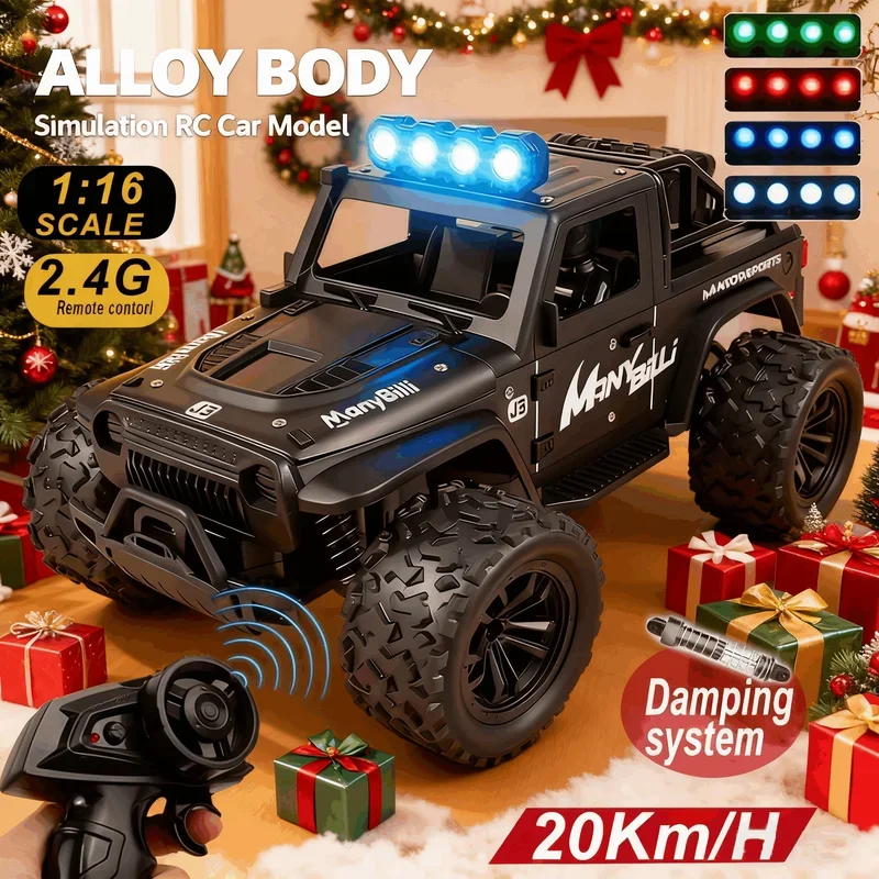 Kids Toys Jeep - รถบังคับวิทยุ 1:16 พร้อมไฟและเสียง รถจี๊ปบังคับวิทยุ 2.4GHz สำหรับเด็ก