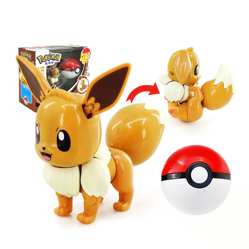 Kids Toys Under £5 - โปเกมอนใหม่ ฟิกเกอร์แปลงร่าง พิกะจู ลูนาลา โซลกาเลโอ อีวุย