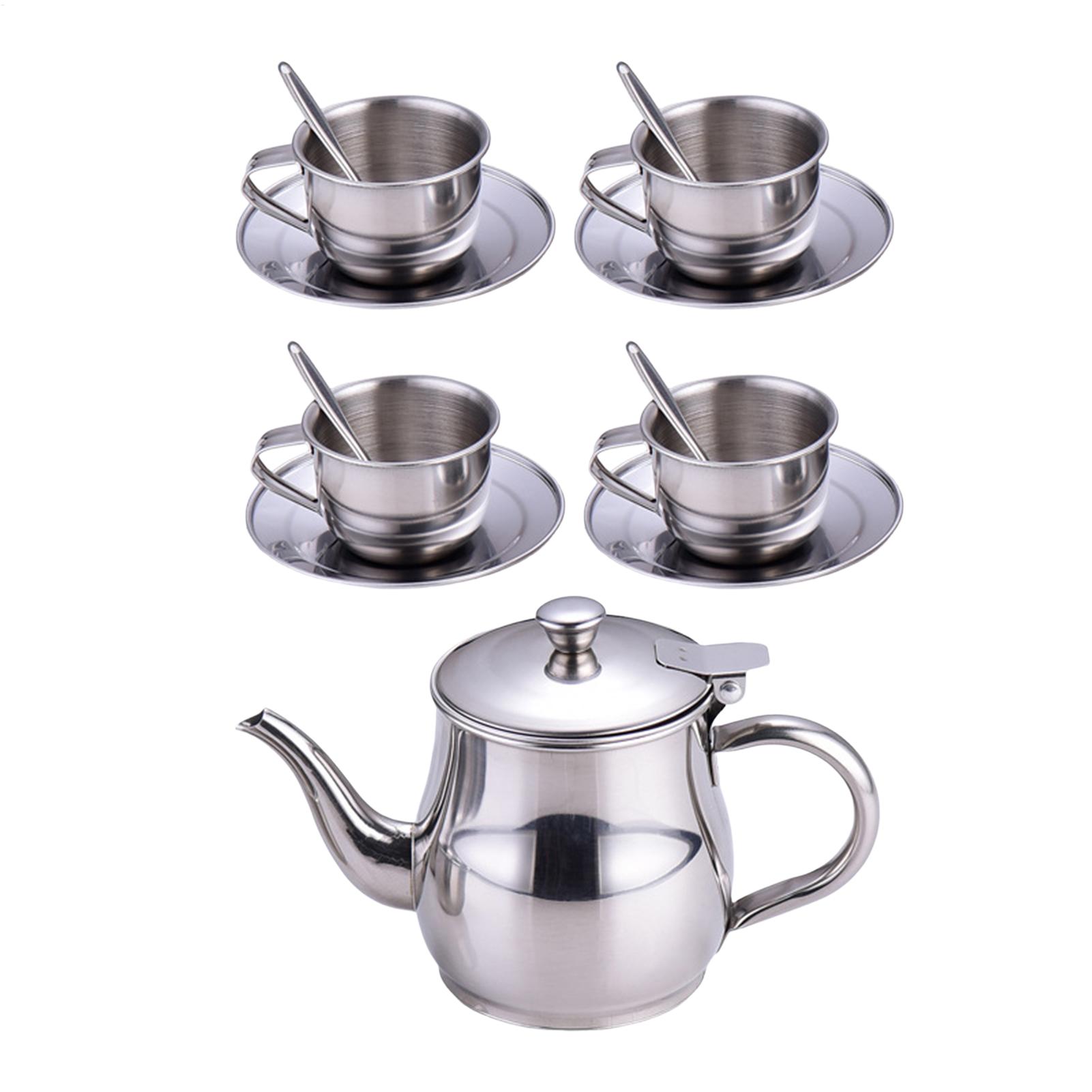 Kids Toys Kitchen Set - ชุดน้ำชาสำหรับเด็กผู้หญิง ชุดกาน้ำชาแบบน้ำหนักเบา ของเล่นครัว ชุดของเล่นครัวสำหรับเล่นสนุกที่บ้าน ห้องเล่น ห้องเรียน