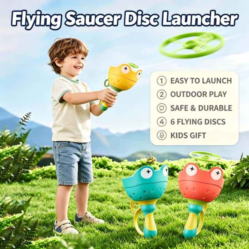 Kids & Toys Expo Saudi Arabia - จานบินปล่อยสายดึง ของเล่นเด็ก ยูเอฟโอ ขว้างจับ เล่นกลางแจ้ง ของเล่นเด็ก