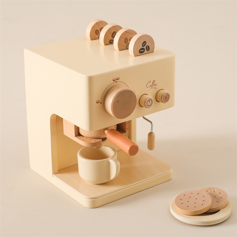 Kids Toys Kitchen Set - เด็ก Montessori ชุดของเล่นเด็กกาแฟเครื่องของเล่นเด็กคอสเพลย์ Play House ของเล่นเพื่อการศึกษาบล็อกของขวัญเด็ก