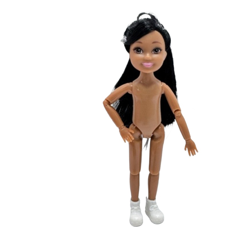 Kids Toys Under £5 - ตุ๊กตาตัวน้อยขนาด 5 นิ้วผิวสีแทน 14.5 ซม. ความสูงสาวแต่งตัวของเล่นสําหรับเด็กผู้หญิง
