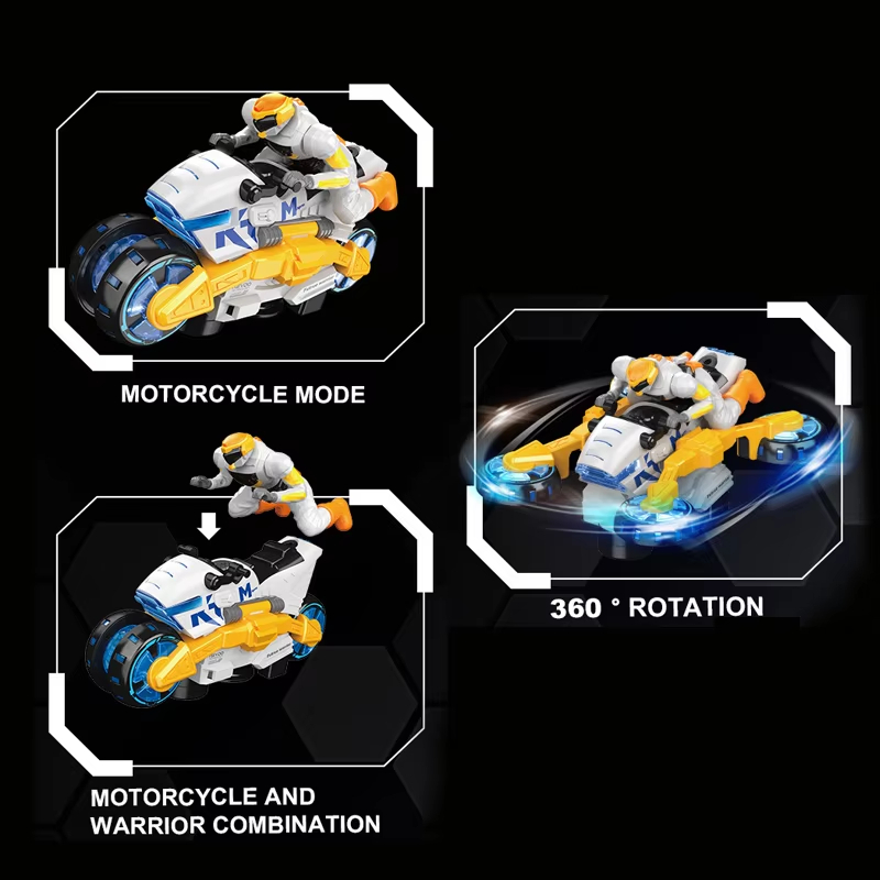 มอเตอร์ไซค์แปลงรูปได้พร้อมไฟแล - Kids Toys Electric บทวิจารณ์และราคา