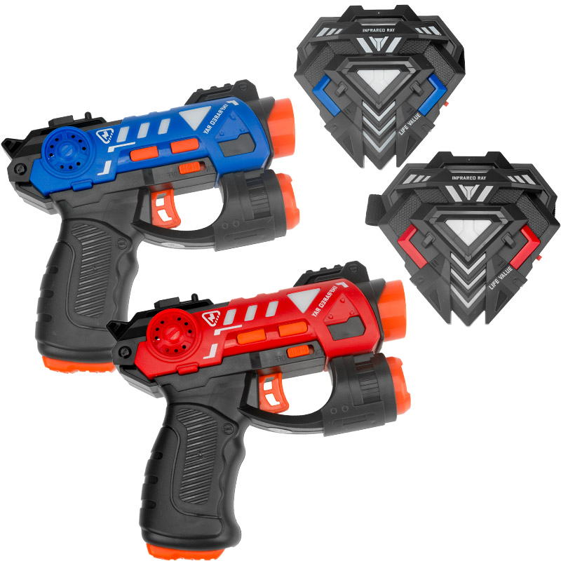 ชุดปืนอินฟราเรดสำหรับเด็ก ปืนข - Laser Tag Set Kids บทวิจารณ์และราคา