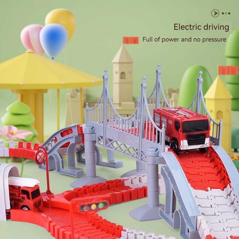 Fire Engine TRACK ประกอบรถวิศว - Sandbox Play Set บทวิจารณ์และราคา
