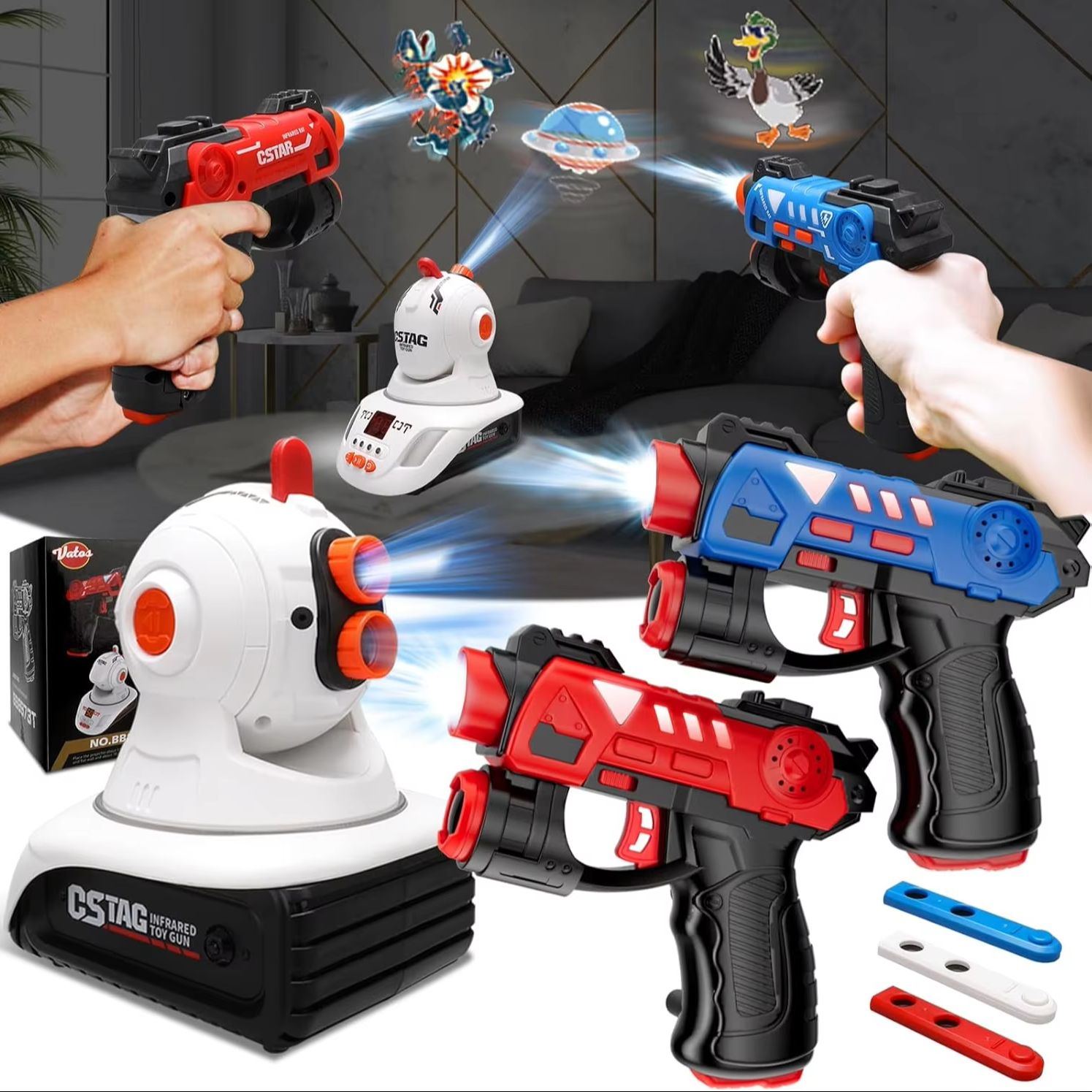 VATOS อินฟราเรดเลเซอร์แท็กโปรเ - Laser Tag Set Kids บทวิจารณ์และราคา