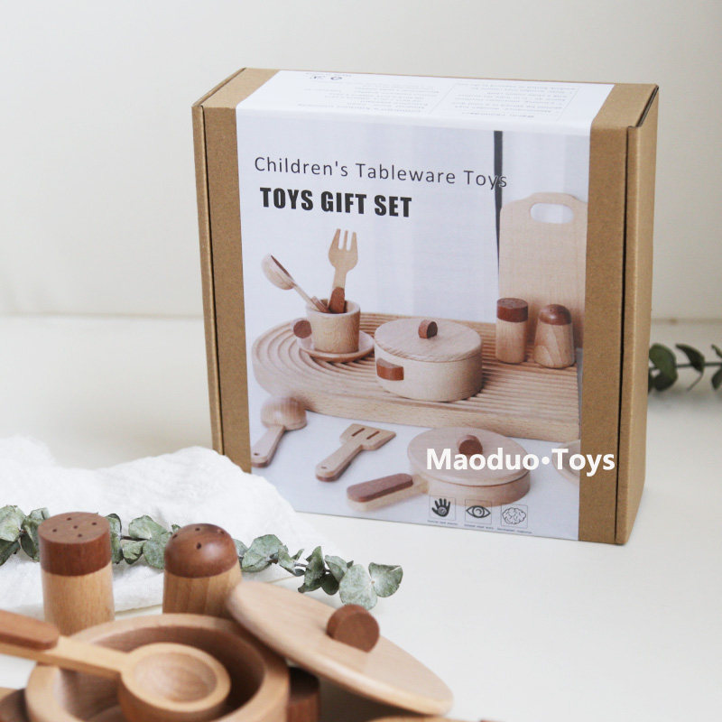 ชุดครัวไม้บีชสำหรับเด็กของเล่น - Kids Toys Kitchen Set บทวิจารณ์และราคา