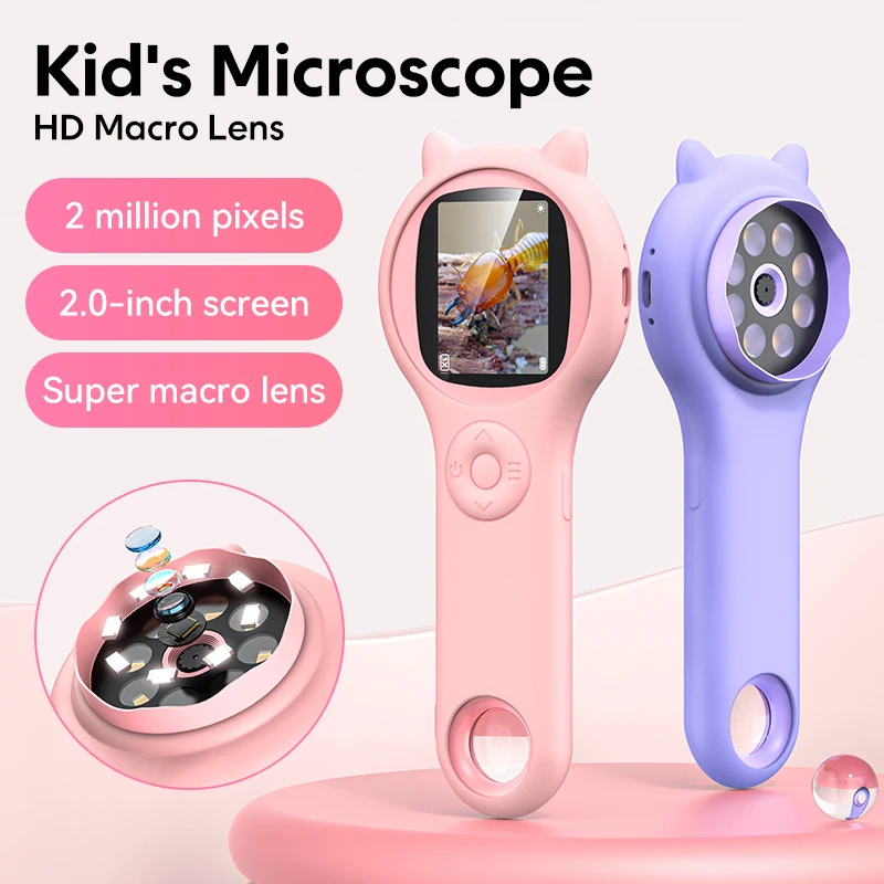 เด็กกล้องจุลทรรศน์มือถือแว่นขย - Kids Toys Under 200 บทวิจารณ์และราคา