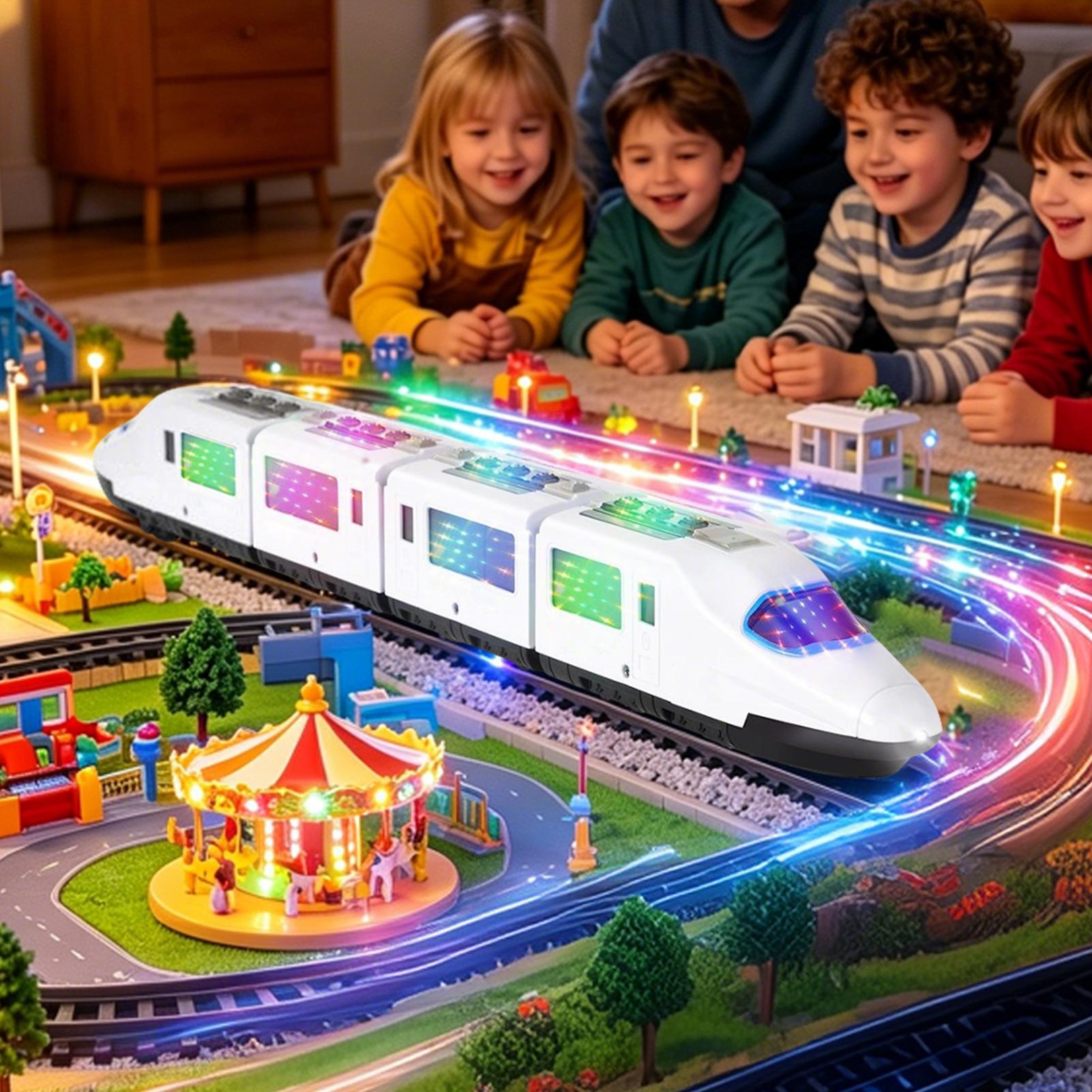 รถไฟของเล่นสำหรับเด็ก ชุดรถไฟไ - Kids Toys Electric บทวิจารณ์และราคา
