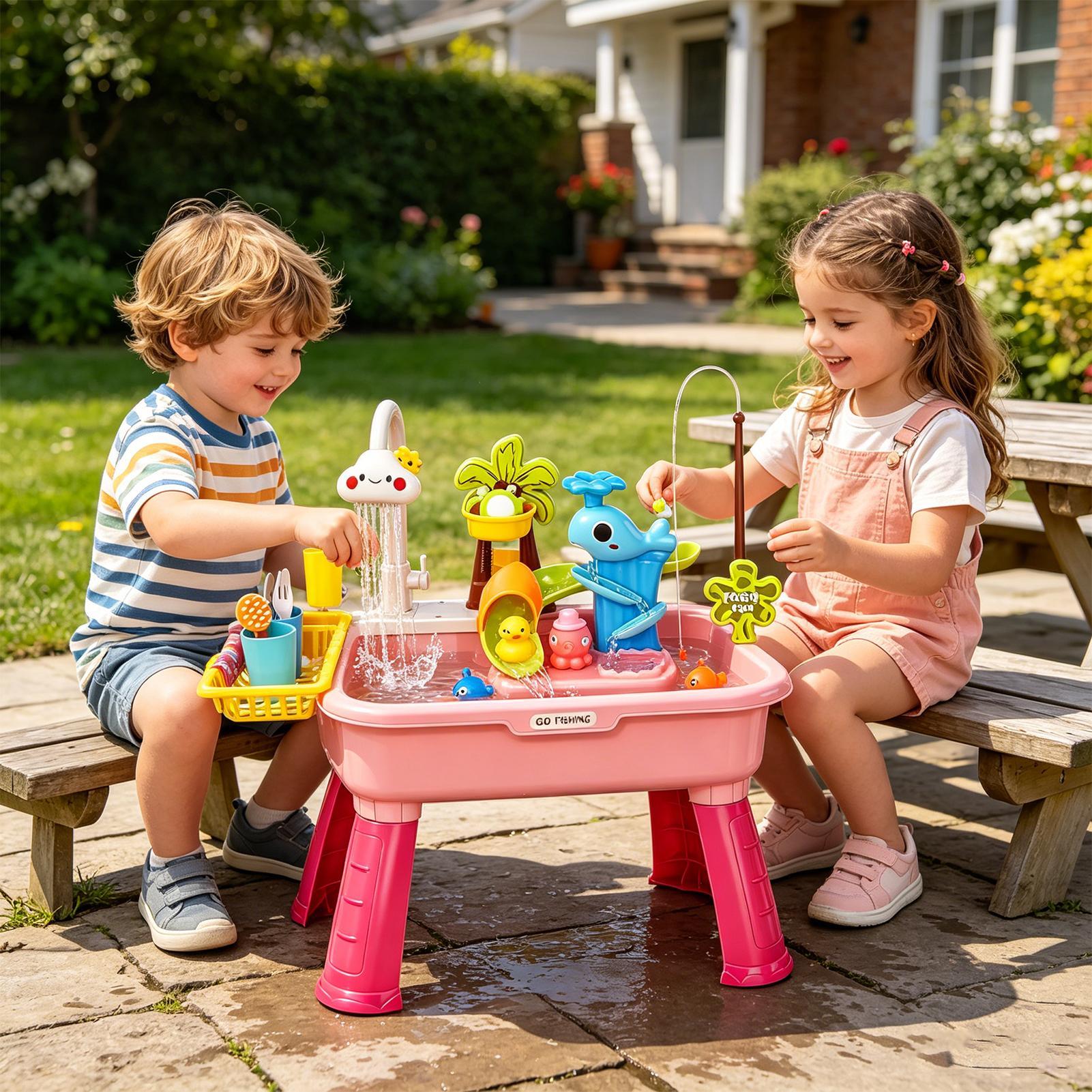 อ่างล้างจานไฟฟ้าสำหรับเด็กพร้อ - Kids Toys Kitchen Set บทวิจารณ์และราคา