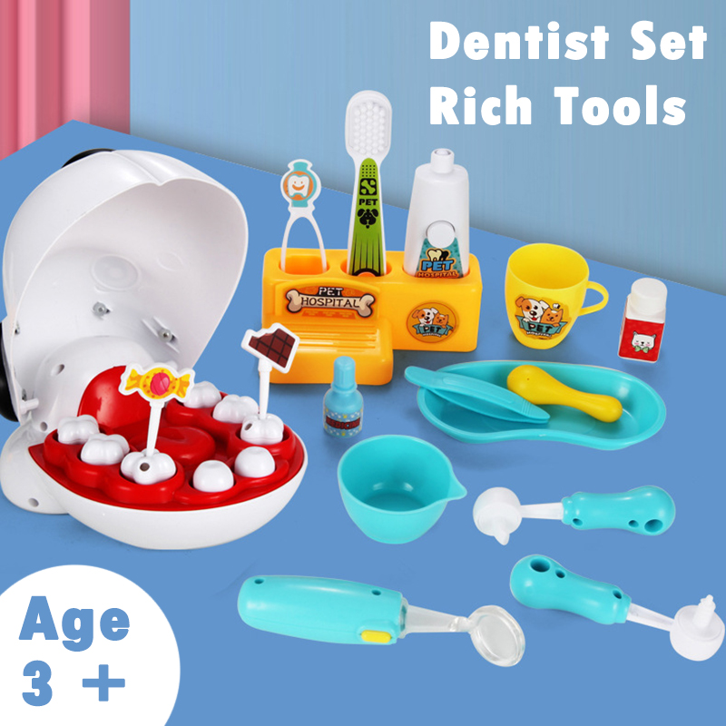 สัตว์เลี้ยงทันตแพทย์ของเล่นแกล - Kids Toys Doctor Set บทวิจารณ์และราคา
