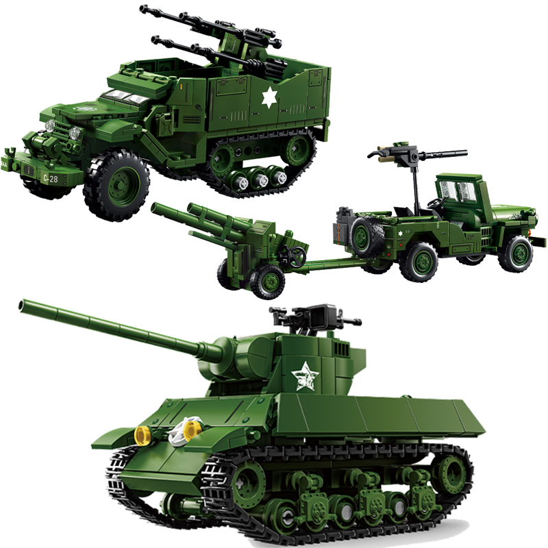 ชุดตัวต่อรถถังทหารสหรัฐฯ รุ่น  - Kids Toys Jeep บทวิจารณ์และราคา